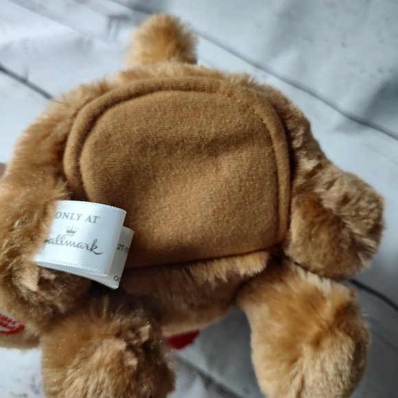 Hallmark Love Ya Plush Brown Puppy Sound Animated Ears Move 8" tested and works - Picture 7 of 9